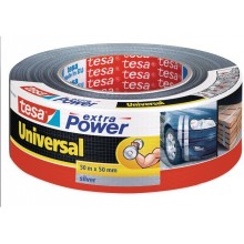 TESA extra Power® Universal Gewebeband Folienband silber 56389