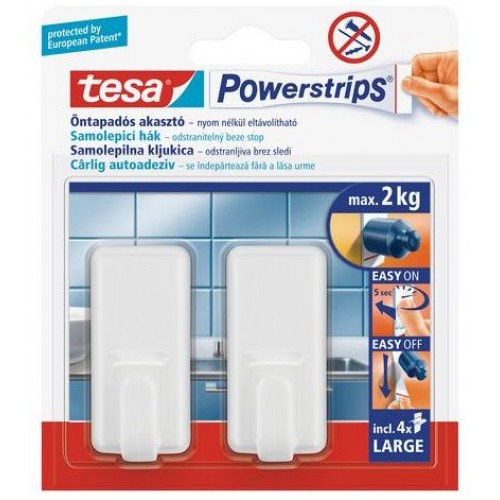 TESA Powerstrips® Haken Large Classic weiß 58010-44