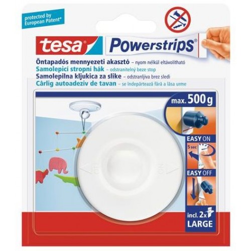 TESA Powerstrips® Deckenhaken Drehbar 58029