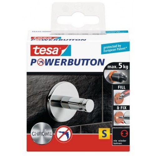 TESA Powerbutton Universal Small Haken 59320