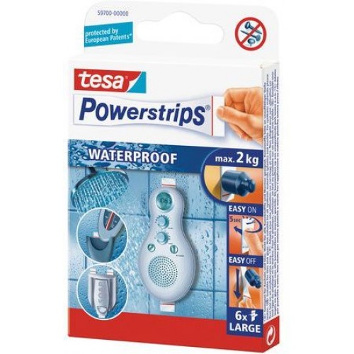TESA Powerstrips® Waterproof Strips weiß 59700