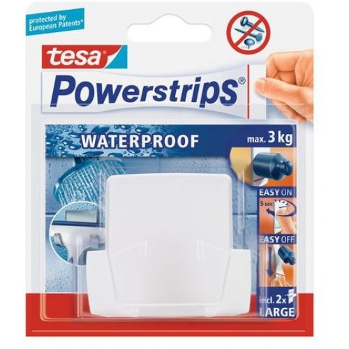 TESA Powerstrips® Waterproof Duohaken Weiß 59704 TESA Powerstrips® Waterproof Duohaken Weiß 59704