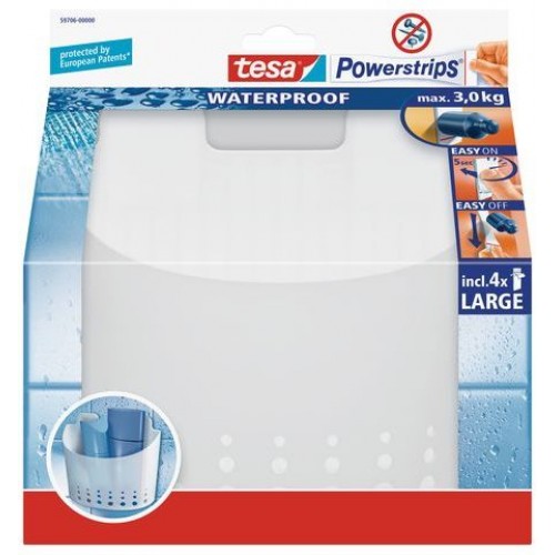 TESA Powerstrips® Waterproof Korb, groß 59706