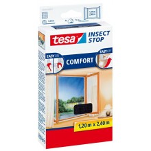 TESA Insect Stop Fliegengitter COMFORT für bodentiefe Fenster, anthrazit 55918-21