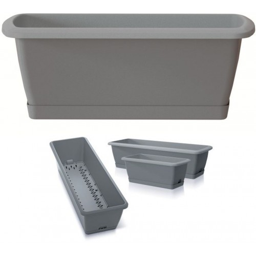 Prosperplast RESPANA EASYCARE Balkonkasten 59,3x19x14cm, Steingrau ISE600S-405U
