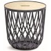 UNIQUBO Korb, Kunststoff multifunktional Beistelltisch 55l, Anthrazit IKUB55T-S433