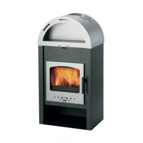 HAAS+SOHN Kaminöfen Vaasa Plus III, anthrazit-silber 0430815030000