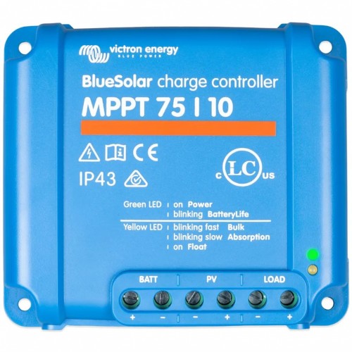 Victron Energy BlueSolar MPPT 75/10 Lederegler (12/24V-10A) SCC010010050R Victron Energy BlueSolar MPPT 75/10 Lederegler (12/24V-10A) SCC010010050R
