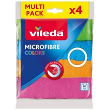 VILEDA Allzwecktuch Microfaser Colors 4er 151502