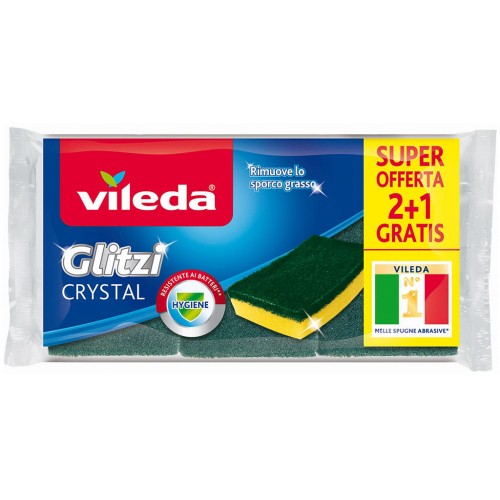 VILEDA Glitzi Kristall 2+1 Stück grün medium 139924 VILEDA Glitzi Kristall 2+1 Stück grün medium 139924