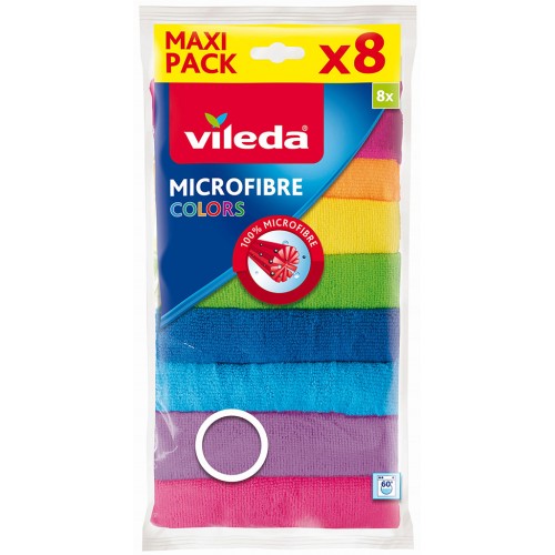 VILEDA Allzwecktuch Microfaser Colors 8er 148394