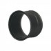 Rauchrohring - doppelwandiges Wandfutter O180 x 1,5 mm schwarz