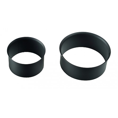 Rauchrohrring - einfaches Wandfutter O125 x 1,5 mm schwarz Rauchrohrring - einfaches Wandfutter O125 x 1,5 mm schwarz