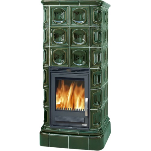 ABX Warmwasser-Kachelofen KALEDONIE L 3009, grün
