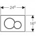 GEBERIT SIGMA 01 Betätigungsplatte glanz chrom/mattchr 01 115770KA5