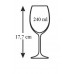 BANQUET Bistro Crystal Weißweingläser 240 ml, 6er Set 02B4G002240