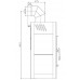 HAAS+SOHN Kaminofen Adria mini II, schwarz - beige Fliese 0431715010000