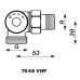 HERZ TS-98-VHF-Thermostatventil M30x1,5 Achsenventil links 1/2" graue Abdeckung 1764526