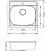 ALVEUS MORE 10 F/S/U Edelstahlspüle, 560x500 mm, Natur 1103108