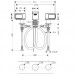 Hansgrohe Axor Urquiola 3-Loch Waschtischarmatur DN15 mit Rosetten 11041000