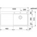 Franke Mythos MTG 611 Fragranit DuraKleenPlus Cashmere, Becken rechts, 114.0477.044
