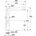 Franke Armatur 260 Festauslauf chrom reversbel 115.0017.824