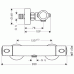 Hansgrohe Ecostat 1001 SL Brausenthermostat Aufputz DN15 13261000 chrom