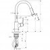 Hansgrohe Talis S2 Variarc Einhebel-Küchenarmatur mit herausziehbarer Brause 14877000