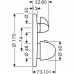 Hansgrohe Ecostat E Thermostat Unterputz mit Absperrventil 15700000 chrom