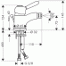 Einhebel-Bidetmischer DN15 17210000 chrom