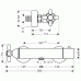 Brausenthermostat Aufputz DN15 17261000 chrom