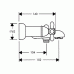 Zweigriff-Wannenarmatur Aufputz DN15 17430090 chrom/gold-optik