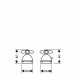 2-Loch Wannenrandthermostat mit Kreuzgriffen DN15 17480090 chrom/gold-optik