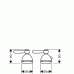 2-Loch Wannenrandthermostat mit Hebelgriffen DN15 17482000 chrom