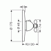 Hansgrohe AXOR CARLTON Thermostat Unterputz mit Kreuzgriff 17715000 chrom