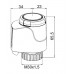 HEIMEIER EMO T 230V AC, 1m,(NC) Stellantrieb stromlos geschlossen,Wechselstrm,1833-00.500