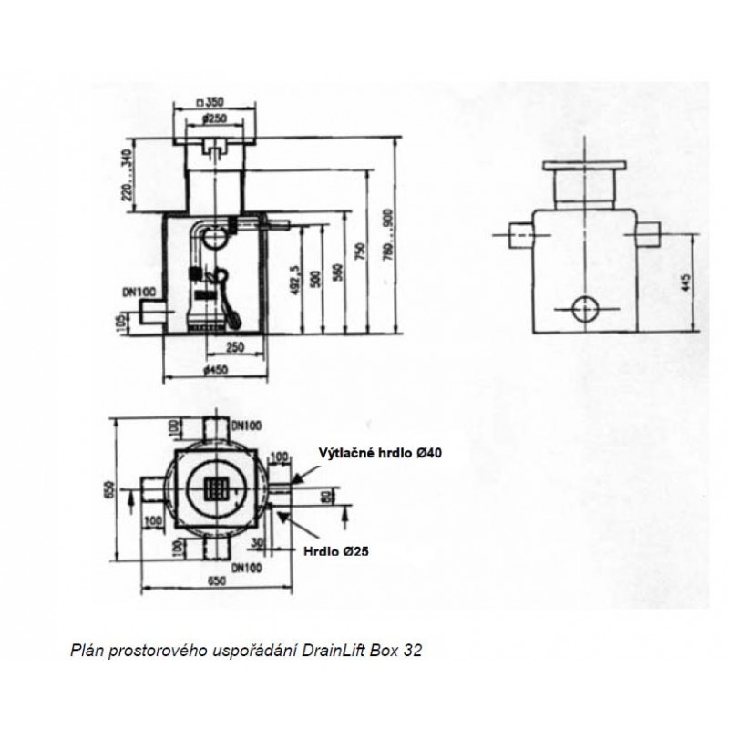 WILO DrainLift Box - Box 32/8 Kondensat 2521820