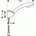 Hansgrohe Croma 1jet/Porter'C Set 1,60m DN15 27543000