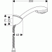 Hansgrohe Croma Variojet/Porter'C Set 1,60m DN15 27546000
