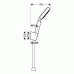 Raindance S 100 AIR 1jet/Porter'S Set DN15 27581000 chrom