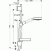 Raindance S 100 AIR 3jet/ Unica'S Puro Set 0,65m DN15 27882000 chrom