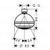 Crometta 85 1jet Ecoflow, 28423000 Kopfbrause DN15