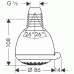 Croma 3jet Kopfbrause DN15 28443450 weiss
