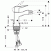 Hansgrohe METRIS C Einhebel-Bidetarmatur DN15, Chrom 31275000