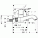 Hansgrohe METRIS C Einhebel-Wannenarmatur, Chrom 31478000