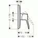 Hansgrohe Metris Classic Einhebel-Brausenmischer Unterputz chrom 31665000
