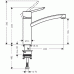 Hansgrohe Focus S Einhebel Küchenarmatur mit 3/8" Anschlüssen 31786000