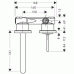 Hansgrohe Axor Steel inhebel-Waschtischmischer edelstahl 35116800
