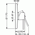 Hansgrohe Axor Uno2 Highflow Thermostatbatterie 38715000