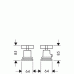 Hansgrohe Axor Citterio 2-Loch Wannenrandthermostat mit Kreuzgriffen chrom 39480000